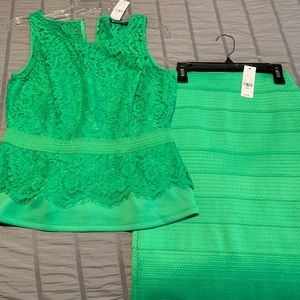 NWT New York and company skirt and top